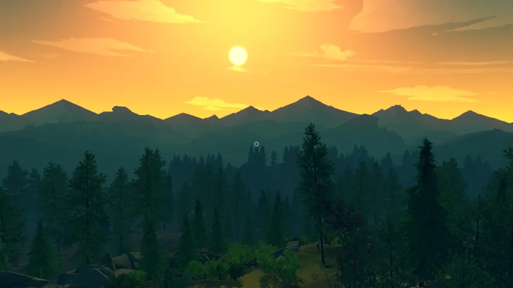 A screenshot from Firewatch