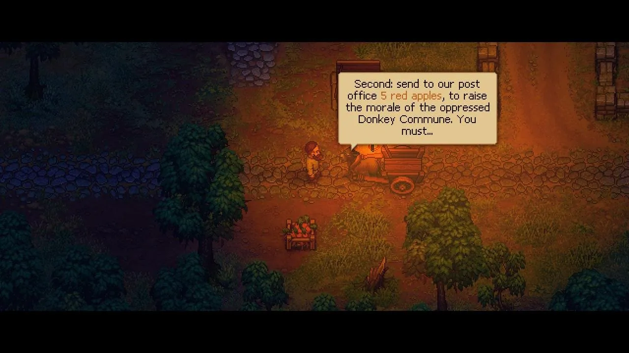 A screenshot from Graveyard Keeper