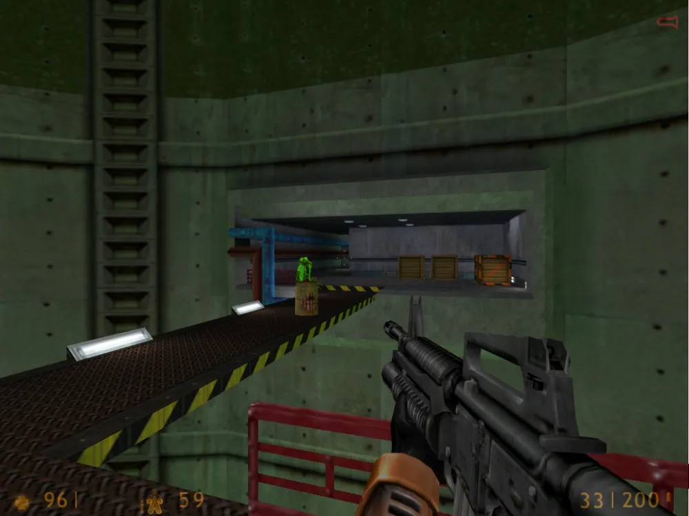A screenshot from Half Life