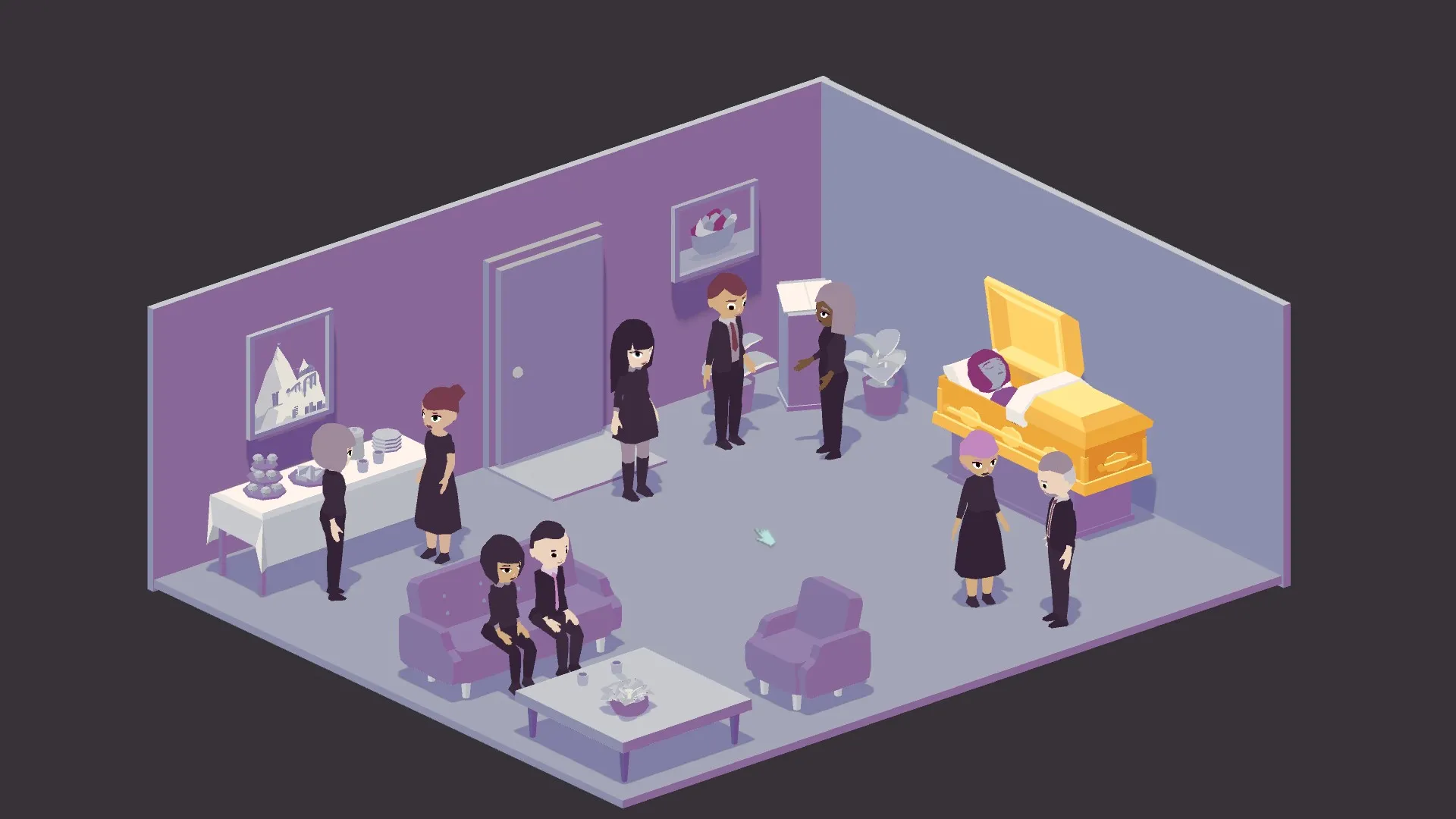 A screenshot from A Mortician's Tale