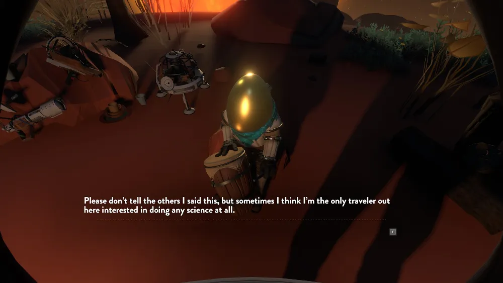 A screenshot from Outer Wilds