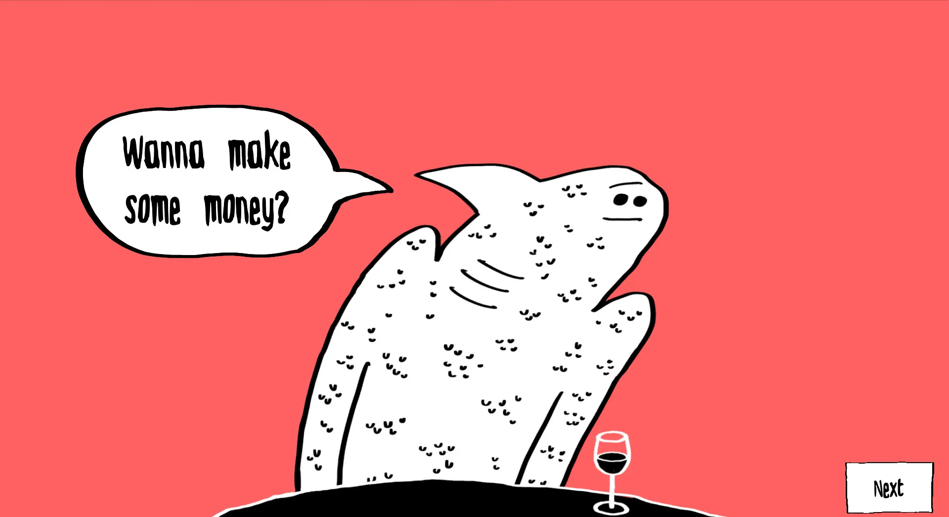 A screenshot from Speed Dating For Ghosts